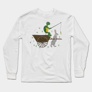 carrot on a stick (tortoise and the hare) Long Sleeve T-Shirt